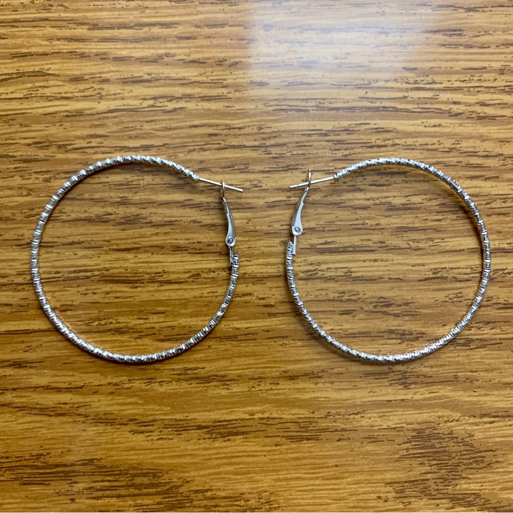 Silver Hoop Earrings